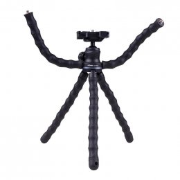 Doerr OCTOPUS Vlogging stativ  (29-28,5 cm, 414 g, max.2kg, kul.hlava, 5 flexi ramen, černý)  (380191)
