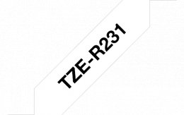 TZE-R231, černý tisk na bílé, šířka 12 mm  (TZER231)
