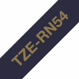 Brother TZE-RN54, zlatá na námoř.modré, 24 mm, textilní páska  (TZERN54)