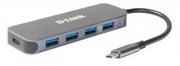 D-Link USB-C to 4-Port USB 3.0 Hub with Power Delivery  (DUB-2340)