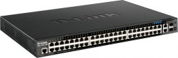 D-Link DGS-1520-52MP 44 ports GE PoE + 4 ports 2.5 GE PoE + 2 10 GE ports + 2 SFP+ Smart Mang. Sw.  (DGS-1520-52MP/E)