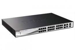 D-Link DES-1210-28P 24x100+2xGbit+2xSFP Smart/ PoE+  (DES-1210-28P)