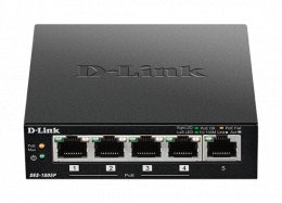 D-Link DES-1005P 5-port 10/ 100 switch, 4xPoE+,60W  (DES-1005P/E)