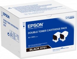 Double pack Toner Black -  Epson WorkForce AL-C300  (C13S050751)