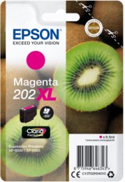 EPSON singlepack,Magenta 202XL,Premium Ink,XL  (C13T02H34010)