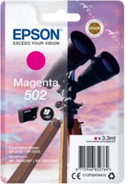 EPSON singlepack,Magenta 502,Ink,standard  (C13T02V34010)