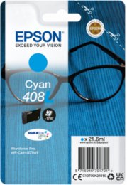 EPSON Singlepack Cyan 408L DURABrite Ultra Ink  (C13T09K24010)