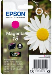 Epson Singlepack Magenta 18 Claria Home Ink  (C13T18034012)