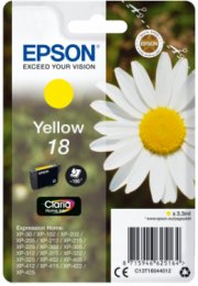 Epson Singlepack Yellow 18 Claria Home Ink  (C13T18044012)