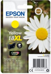 Epson Singlepack Yellow 18XL Claria Home Ink  (C13T18144012)