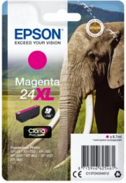 Epson Singlepack Magenta 24XL Claria Photo HD Ink  (C13T24334012)
