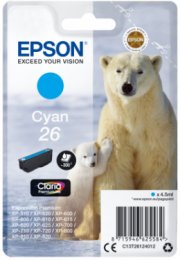 Epson Singlepack Cyan 26 Claria Premium Ink  (C13T26124012)