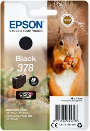 Epson Singlepack Black 378 Claria Photo HD Ink  (C13T37814010)