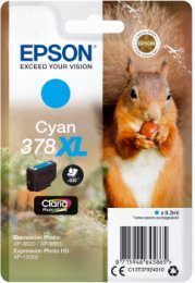 Epson Singlepack Cyan 378 XL Claria Photo HD Ink  (C13T37924010)