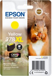 Epson Singlepack Yellow 378 XL Claria Photo HD Ink  (C13T37944010)