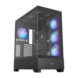FSP M370-BA / Midi Tower / Transpar. / Černá  (POC0000370)