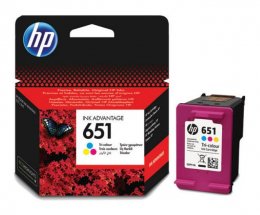 HP 651 3barevná ink kazeta, C2P11AE  (C2P11AE)