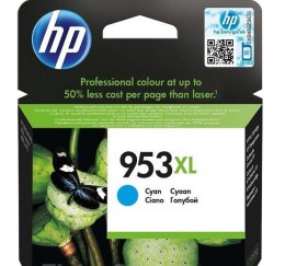 HP 953XL azurová inkoustová kazeta, F6U16AE  (F6U16AE)