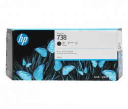 HP 738 černá inkoustová kazeta (300ml), 498N8A  (498N8A)