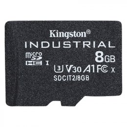 Kingston Industrial/ micro SDHC/ 8GB/ 100MBps/ UHS-I U3 /  Class 10  (SDCIT2/8GBSP)