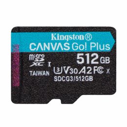 Kingston Canvas Go Plus A2/ micro SDXC/ 512GB/ 170MBps/ UHS-I U3 /  Class 10  (SDCG3/512GBSP)