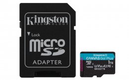 Kingston Canvas Go Plus/ micro SDXC/ 1TB/ UHS-I U3 /  Class 10/ + Adaptér  (SDCG3/1TB)