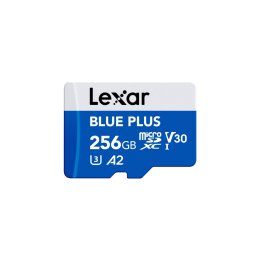 Lexar 256GB Blue Plus microSDHC adp C10 A2  (LMSBLPL256G-BNANG)