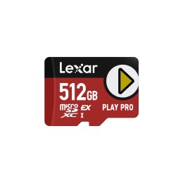 Lexar 512GB PLAY Pro microSD Express 7.1 C10 U3  (LMSXPS0512G-BNNNG)