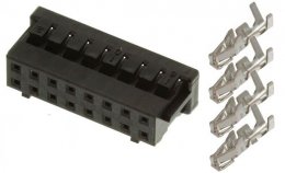 MEANWELL -  DF11-16DS-2C-SET, PCB plug for MeanWell PSU LAD-360XU series  (DF11-16DS-2C-SET)