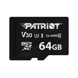Patriot VX V30 U3 / Micro SDXC / 64GB / UHS-I U3  /  Class 10  (PSF64GVX31MCX)