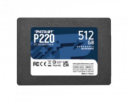 PATRIOT P220/ 512GB/ SSD/ 2.5"/ SATA/ 3R  (P220S512G25)