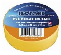 PremiumCord Izolační páska PVC 15/ 10 žlutá  (zvpep05)
