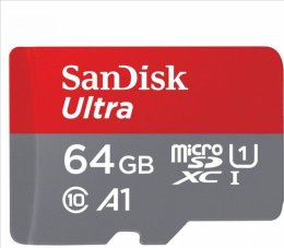 SanDisk Ultra/ micro SDXC/ 64GB/ UHS-I U1 /  Class 10/ + Adaptér  (SDSQUAB-064G-GN6MA)
