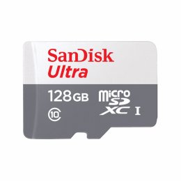 SanDisk Ultra/ micro SDXC/ 128GB/ 100MBps/ UHS-I U1 /  Class 10/ + Adaptér  (SDSQUNR-128G-GN3MA)