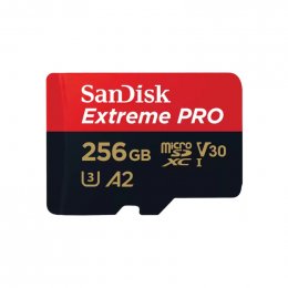 SanDisk Extreme PRO/ micro SDXC/ 256GB/ 200MBps/ UHS-I U3 /  Class 10/ + Adaptér  (SDSQXCD-256G-GN6MA)