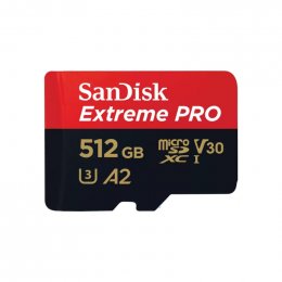 SanDisk Extreme PRO/ micro SDXC/ 512GB/ 200MBps/ UHS-I U3 /  Class 10/ + Adaptér  (SDSQXCD-512G-GN6MA)