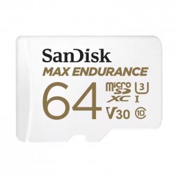SanDisk Max Endurance/ micro SDXC/ 64GB/ 100MBps/ UHS-I U3 /  Class 10/ + Adaptér  (SDSQQVR-064G-GN6IA)
