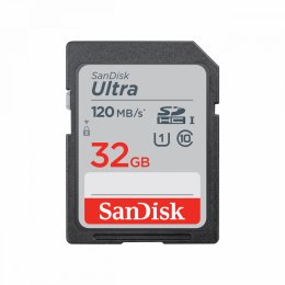 SanDisk Ultra/ SDHC/ 32GB/ 120MBps/ UHS-I U1 /  Class 10/ Černá  (SDSDUN4-032G-GN6IN)