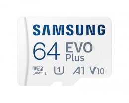Samsung EVO Plus/ micro SDXC/ 64GB/ 130MBps/ UHS-I U1 /  Class 10/ + Adaptér  (MB-MC64KA/EU)