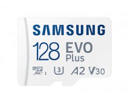 Samsung EVO Plus/ micro SDXC/ 128GB/ 130MBps/ UHS-I U3 /  Class 10/ + Adaptér  (MB-MC128KA/EU)