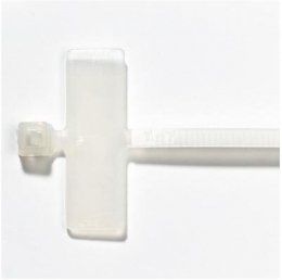Stahovací pásek s popisovatelným štítkem 2,4x103mm, bílý, 100ks  (84507032)