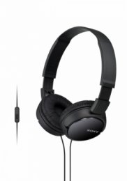 SONY sluchátka MDR-ZX110AP handsfree, černé  (MDRZX110APB.CE7)