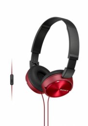 SONY sluchátka MDR-ZX310AP, handsfree, červené  (MDRZX310APR.CE7)