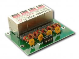 W-Star Zakázkový gigabitový 4 portový  panel max. 30V, proud dle požadavku, gigabit, 1,1A  (PwP-4G-30EX)