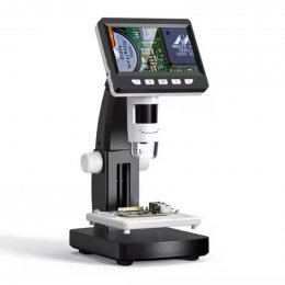 W-Star Digitální Mikroskop LCD 4,3”, ML306B, 2MPx, 1000x, přísvit, stojan, černá  (ML306B)