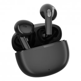QCY - T20 AilyPods bezdrátová sluchátka s dobíjecím boxem, Bluetooth 5.3, černá  (T20B)
