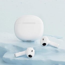 QCY - T20 AilyPods bezdrátová sluchátka s dobíjecím boxem,Bluetooth 5.3,bílá  (T20W)