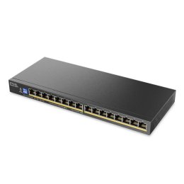 ZYXEL 16xGb unmanaged switch GS1100-16EPS PoE+  (GS1100-16EPS-EU0101F)