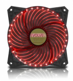 EVOLVEO ventilátor 120mm, LED 33 bodů, červený  (FAN12RD33)