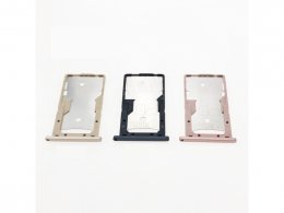 Šuplík na SIM kartu pro Xiaomi Redmi 4A růžově zlatá (Service Pack) 